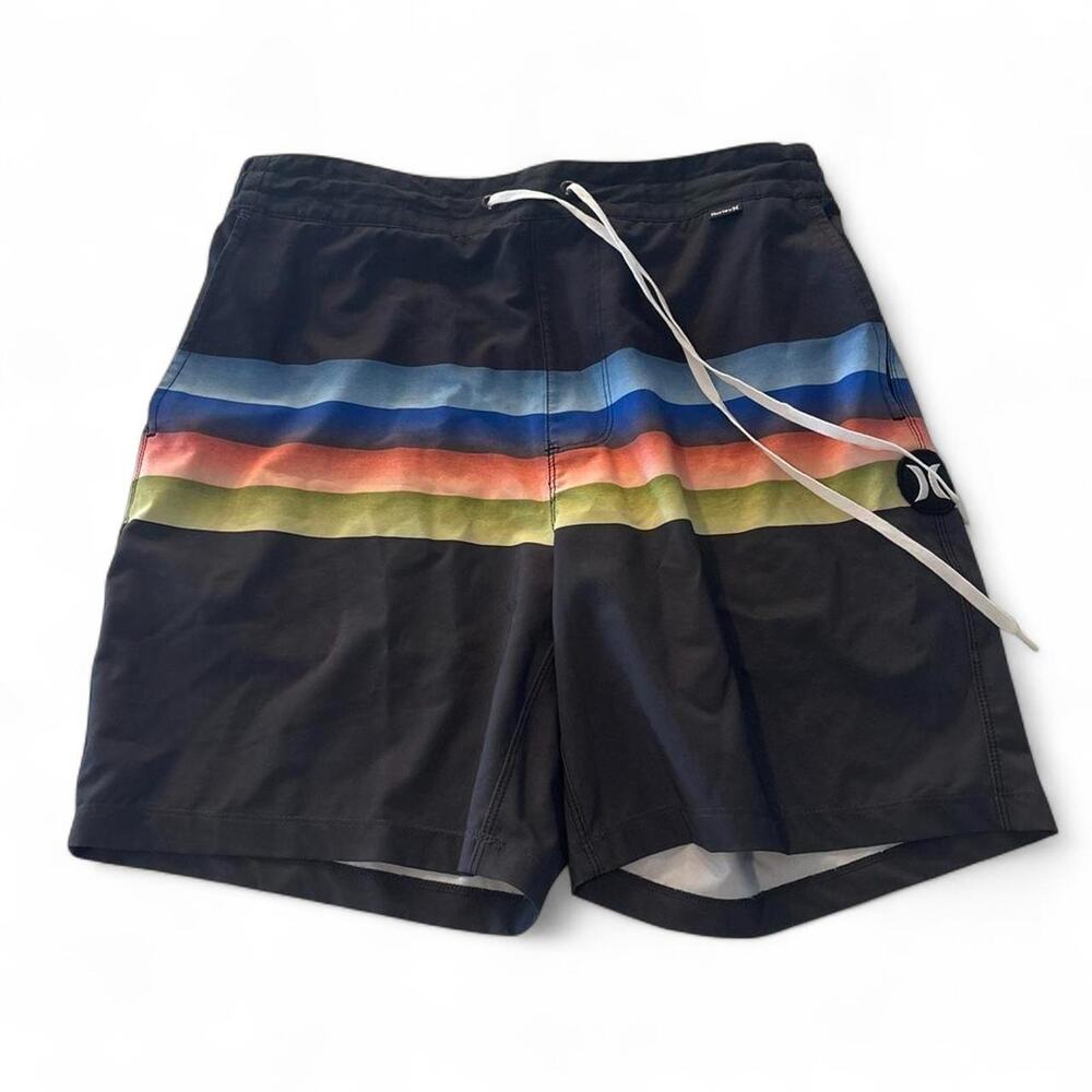 Hurley black swim shorts size 30